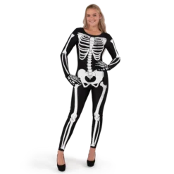 Women Glow-In-The-Dark Skeleton Lady Costume