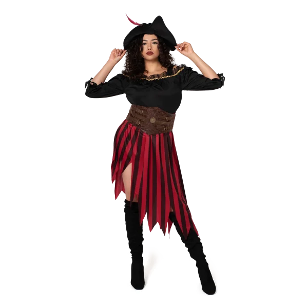 Adult Women Queen Pirate Costume 3 Adult Women Queen Pirate Costume