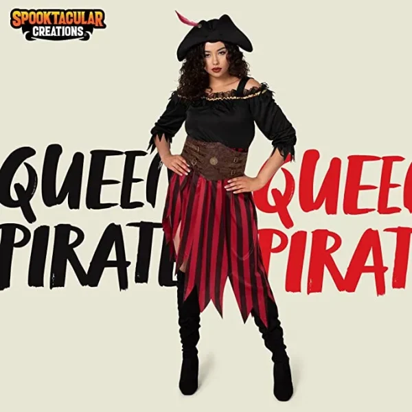 Adult Women Queen Pirate Costume 4 Adult Women Queen Pirate Costume - Image 2