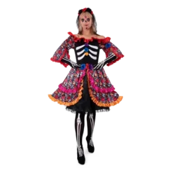 Adult Women Rose Day Of Dead Costume