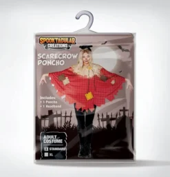 Adult Women Scarecrow Poncho Costume 13 Adult Women Scarecrow Poncho Costume -Spirit Halloween Shop Adult Women Scarecrow Poncho Costume 4 600x625 1