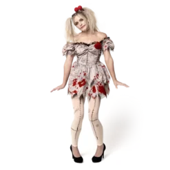 Adult Women Voodoo Doll Costume 11 Adult Women Voodoo Doll Costume -Spirit Halloween Shop Adult Women Voodoo Doll Costume 4 result 600x600 1