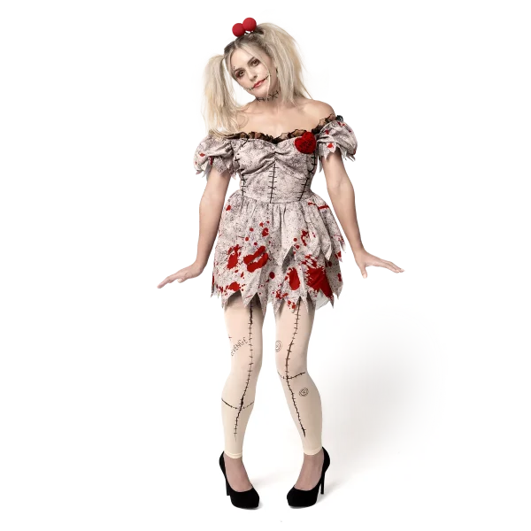 Adult Women Voodoo Doll Costume 6 Adult Women Voodoo Doll Costume - Image 4