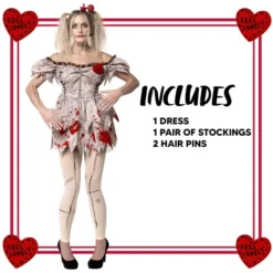 Adult Women Voodoo Doll Costume 12 Adult Women Voodoo Doll Costume -Spirit Halloween Shop Adult Women Voodoo Doll Costume 5 result 600x600 1