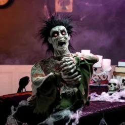 Animated Zombie Groundbreaker Halloween Decoration -Spirit Halloween Shop Animated Zombie Groundbreaker Halloween Decoration 4 result 600x600 1