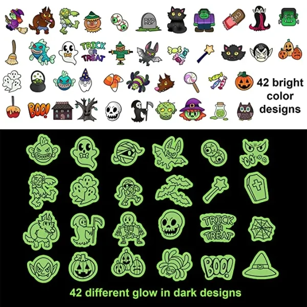 300pcs Assorted Halloween Tattoos 4 300pcs Assorted Halloween Tattoos - Image 2