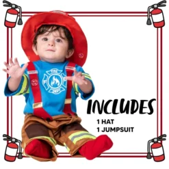 Baby Unisex Mini Firefighter Costume -Spirit Halloween Shop Baby Unisex Mini Firefighter Costume 5 result 600x600 1