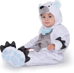 Toddler Polar Bear Halloween Costume -Spirit Halloween Shop Baby Unisex Polar Bear Costume 1 600x593 1
