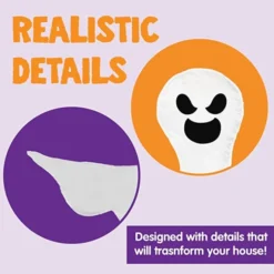 Bendable Tree Wrap Ghost Halloween Decoration 53in -Spirit Halloween Shop Bendable Tree Wrap Ghost Halloween Decoration 53in 1 600x600 1