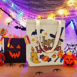 3pcs Large Halloween Canvas Tote Bags -Spirit Halloween Shop Big Halloween Canvas Tote Bags 3 Pcs 5 600x600 1
