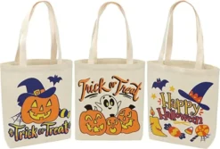 3pcs Large Halloween Canvas Tote Bags -Spirit Halloween Shop Big Halloween Canvas Tote Bags 3 Pcs 7 600x405 1