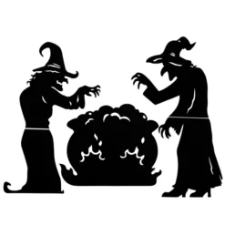 3pcs Black Witches Halloween Yard Signs Decoration -Spirit Halloween Shop Black Witches Yard Signs 3 Pack 1 scaled 600x600 1