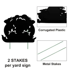 3pcs Black Witches Halloween Yard Signs Decoration -Spirit Halloween Shop Black Witches Yard Signs 3 Pack 3 scaled 600x600 1