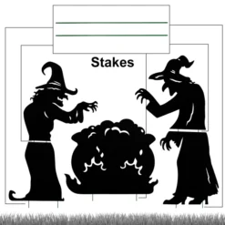 3pcs Black Witches Halloween Yard Signs Decoration -Spirit Halloween Shop Black Witches Yard Signs 3 Pack 5 scaled 600x600 1