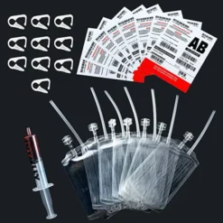 10pcs Reusable Halloween Blood Bags With Syringe