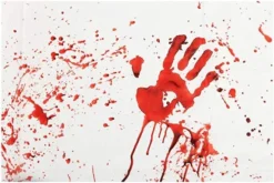 3pcs Halloween Bloody Handprint Tablecloth 104in X 52in -Spirit Halloween Shop Bloody Zombie Tablecover 3 600x400 1