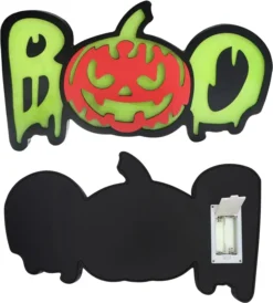 Boo Pumpkin Shadow Box -Spirit Halloween Shop Boo Pumpkin Shadow Box 6 result 600x665 1