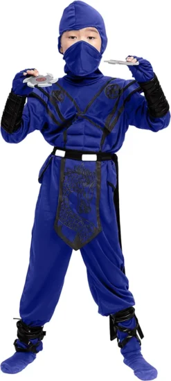 Boy Blue Dragon Ninja Costume -Spirit Halloween Shop Boy Blue Dragon Ninja Costume 3 600x1336 1