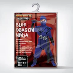 Boy Blue Dragon Ninja Costume -Spirit Halloween Shop Boy Blue Dragon Ninja Costume 5 600x600 1