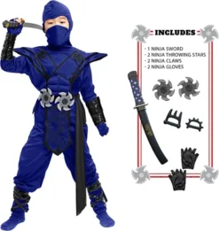 Boy Blue Dragon Ninja Costume