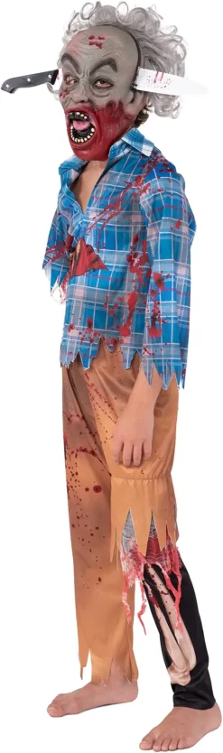 Boy Wounds Zombie Costume -Spirit Halloween Shop Boy wounds Zombie Costume 2