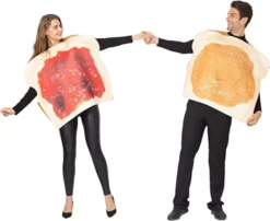 Adult Peanut Butter And Jelly Halloween Costume 11 Adult Peanut Butter And Jelly Halloween Costume -Spirit Halloween Shop Butter and Jelly PBJ Costume Couple Set Adult 3 600x490 1