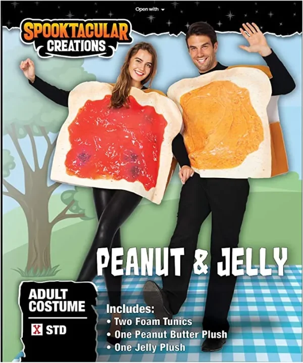 Adult Peanut Butter And Jelly Halloween Costume 4 Adult Peanut Butter And Jelly Halloween Costume - Image 2