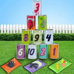 Halloween Bean Bag Toss Carnival Game Set -Spirit Halloween Shop Carnival Bean Bag Toss Game Set 5 600x600 1