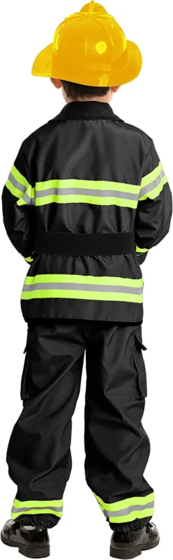 Child Boy Black Firefighter Costume -Spirit Halloween Shop Child Boy Black Firefighter Costume 4 600x1939 1