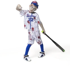 Child Boy Blue Baseball Zombie Costume