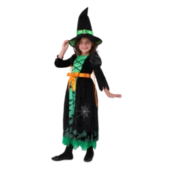 Girl Green Witch Halloween Costume -Spirit Halloween Shop Child Girl Green bat witch costume 4 result 600x600 1