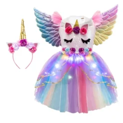 Kids Light Up Unicorn Halloween Costume 10 Kids Light Up Unicorn Halloween Costume -Spirit Halloween Shop Child Girl Light Up Unicorn Costume 3 result 1 600x600 1