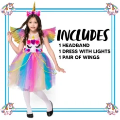 Kids Light Up Unicorn Halloween Costume 12 Kids Light Up Unicorn Halloween Costume -Spirit Halloween Shop Child Girl Light Up Unicorn Costume 5 result 1 600x600 1