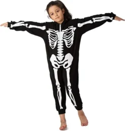 Family Skeleton Glow In The Dark Onesie -Spirit Halloween Shop Child Unisex Kid Skeleton Family Matching Pajama Onesie L 1 600x630 1