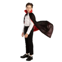 Child Unisex Vampire With Cape And Tattoo Scar -Spirit Halloween Shop Child Unisex Vampire with Cape and Tattoo Scar 4 result 600x600 1