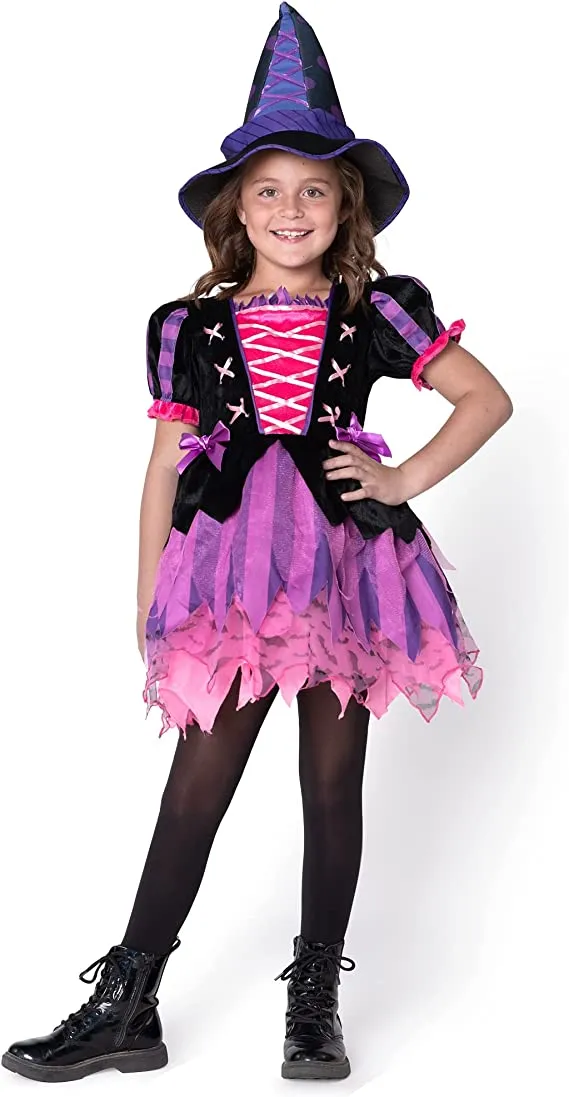 Child Witch Tutu Skirt Halloween Costume 4 Child Witch Tutu Skirt Halloween Costume - Image 2