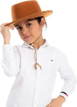 3pcs Kids Halloween Cowboy Hat -Spirit Halloween Shop Childrens Brown Felt Cowboy Hats 3 Pack 1 结果 600x832 1