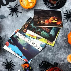 72pcs Assorted Boxed Halloween Greeting Cards -Spirit Halloween Shop Classic Halloween Characters Greeting Cards 72 Pcs 2 600x600 1