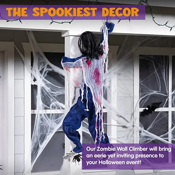 Climbing Zombie Halloween Decoration 47in 4 Climbing Zombie Halloween Decoration 47in - Image 2