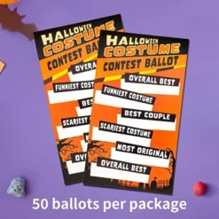 50pcs Halloween Voting Ballot Box -Spirit Halloween Shop Costume Contest Ballot Box 3 600x600 1