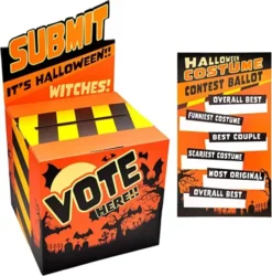 50pcs Halloween Voting Ballot Box -Spirit Halloween Shop Costume Contest Ballot Box 4 600x607 1