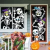 Cute Skeleton Doorcover With Window Covers -Spirit Halloween Shop Cute Skeleton Doorcover with Window Covers 3 600x600 1