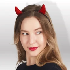 Devil Horns Headband Red -Spirit Halloween Shop Devil Horns Headband Red 4 result 600x600 1