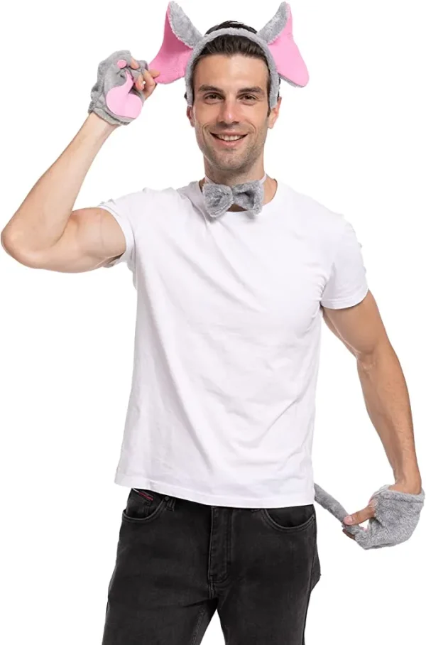 5pcs Halloween Elephant Ears Costume Accessory Set 8 5pcs Halloween Elephant Ears Costume Accessory Set - Image 6