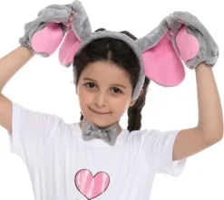 5pcs Halloween Elephant Ears Costume Accessory Set 10 5pcs Halloween Elephant Ears Costume Accessory Set -Spirit Halloween Shop Elephant Cosplay Accessories Set 5 600x538 1