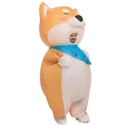 Adults Shiba Inu Inflatable Halloween Costumes -Spirit Halloween Shop Full body Shiba Inu inflatable costume Adult 1 scaled 600x600 1
