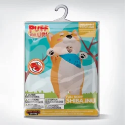 Adults Shiba Inu Inflatable Halloween Costumes -Spirit Halloween Shop Full body Shiba Inu inflatable costume Adult 5 600x600 1