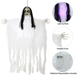 Halloween Ghost Hanging Decorations 43in -Spirit Halloween Shop Ghost Girl with Light up Head 43in 5 result 600x600 1