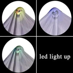 3pcs Halloween Light Up Hanging Ghost 35.5in -Spirit Halloween Shop Ghost Hanging Lights 3 Pack 3 600x600 1