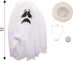 3pcs LED Halloween Hanging Ghost Lights 18in -Spirit Halloween Shop Ghost Lantern Hanging Lights 3 Pack 4 600x497 1